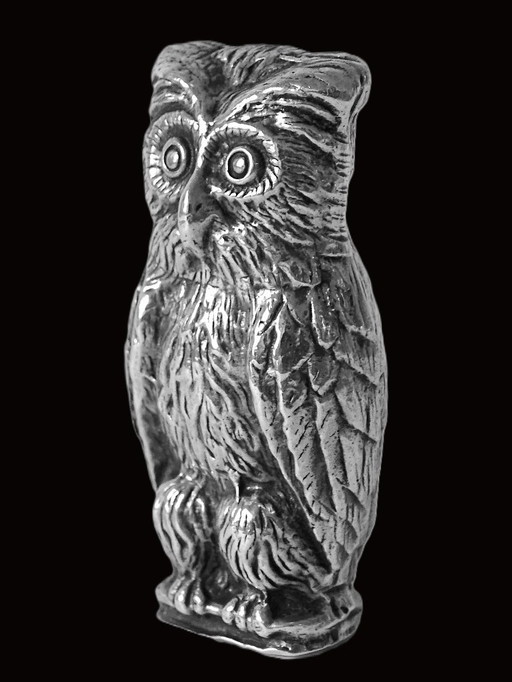 Premselaar - Solid silver owl - 40 grams - Marked