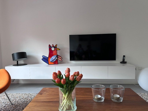Meuble TV suspendu Pastoe Vision Next blanc – tv meubelen, Mdf, Wood