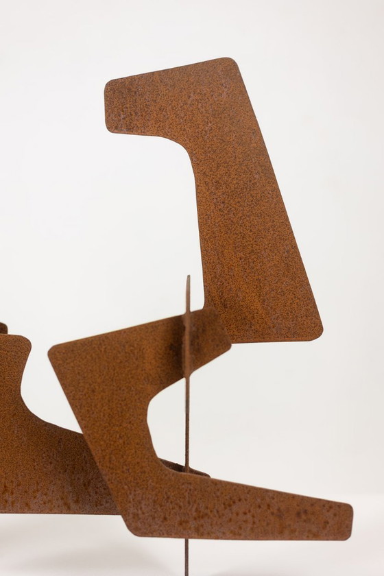 Image 1 of MPCEM. Sculpture abstraite en acier corten. Pièce unique, 2014.