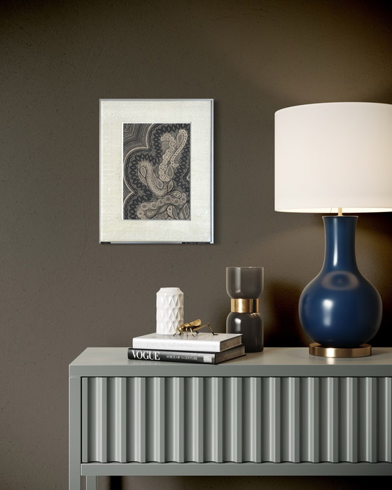 Image 1 of Nicole Vaysse 1970 circa - Art Brut - Inchiostro di china - incorniciato