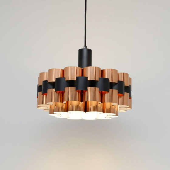 Image 1 of Copper lamp by Wener Schou for Coronell Elektro, 1970s