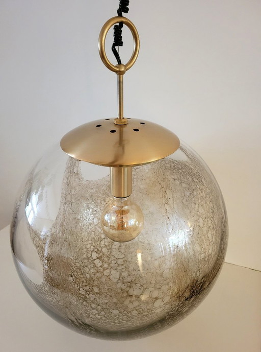 Xl bubble globe from La Murrina, Murano glass and brass