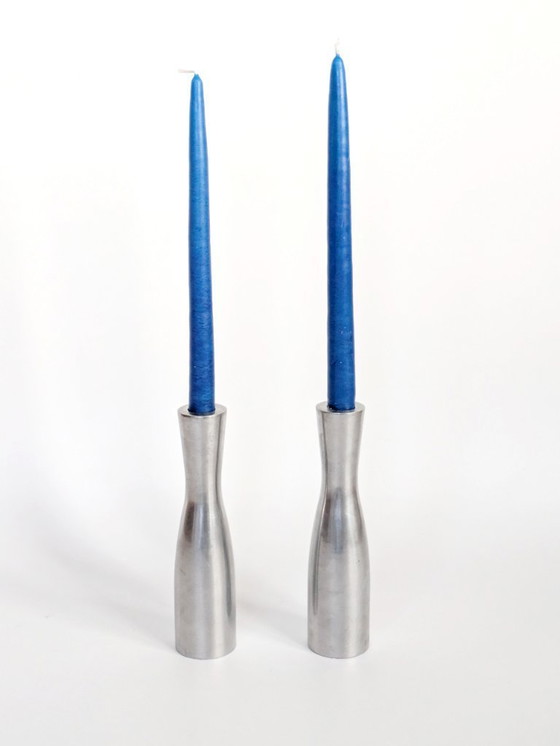 Image 1 of Set mit 2 IKEA GÖTA Kerzenhaltern | Skandinavisches Design der 1990er Jahre von Erika Pekkari
