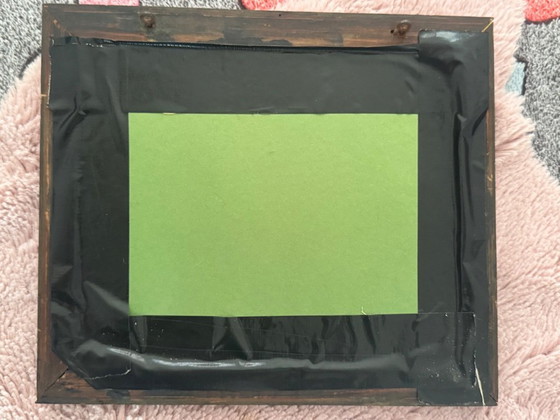 Image 1 of Mezzotint glass painting