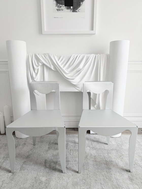 Image 1 of Pair of Libertá chairs by Afra e Tobia Scarpa Meritalia 1989