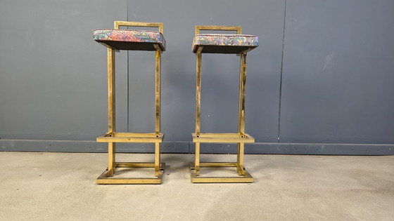 Image 1 of Belgochrom bar stools, set of 2, 1970s