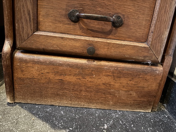 Vintage Filing Cabinet Art Deco/Early Industrial - 1920s – Metal, Wood (photo 12 of 14)
