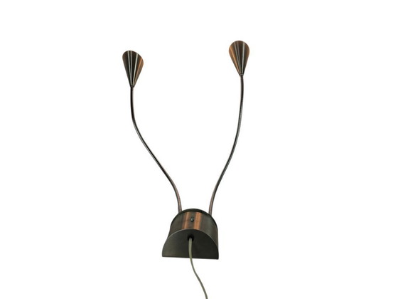 Image 1 of Hala Zeist  - flexibele armen - geborsteld aluminium - post modern - 80's