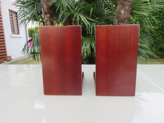 Image 1 of Buchstütze "Schiffsschraube" Palisander, Messing, 1970