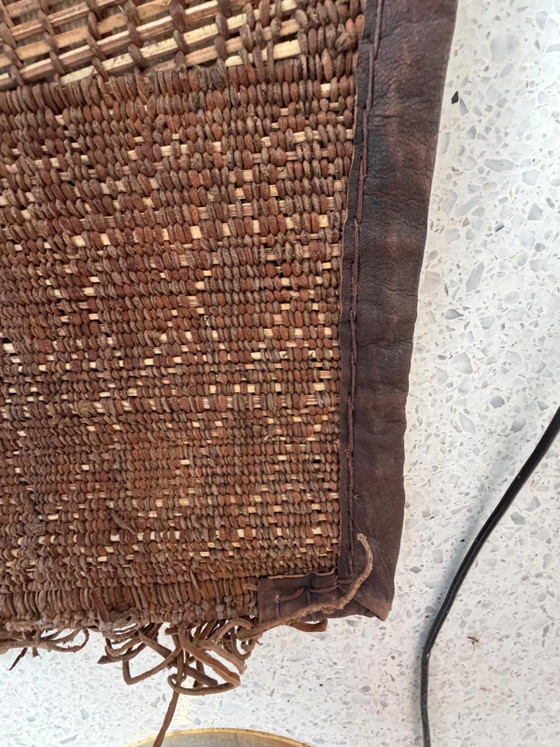 Tappeto Tuareg in pelle, canna e rattan, grande – Tappeti, Bamboo, Leather (photo 8 of 13)