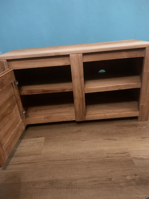 Massief teakhouten tv-meubel