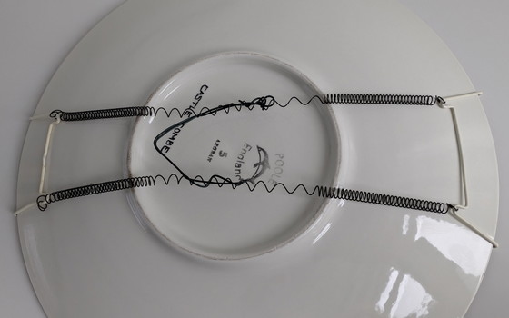 Image 1 of Vintage Poole Pottery 'Aegean' Wandbord – Castle Combe – Ø 35 cm