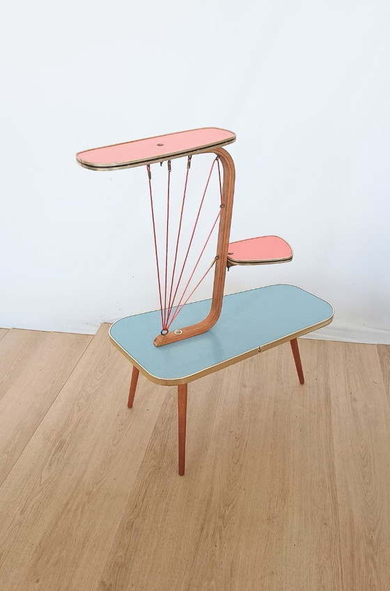 Image 1 of Vintage plantentafel met drie etages