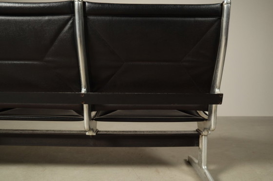 Banco Tandem Sling de Charles y Ray Eames, 1962 – Herman Miller, Sofás de 3 plazas, Skai, Vintage (photo 6 of 15)