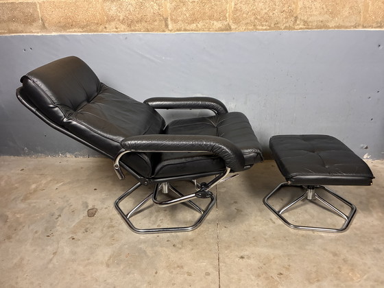 Image 1 of Unico Deens design fauteuil hocker leder recliner
