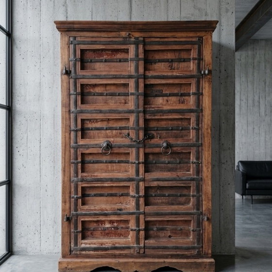 Antieke Indiase kast – Opbergkast, Wood (photo 2 of 5)