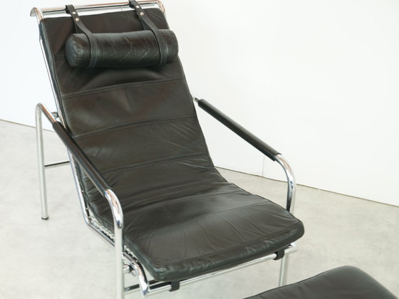 Image 1 of Gabrielle Mucchi Zanotta Genni Lounge Chair Ottoman Vintage