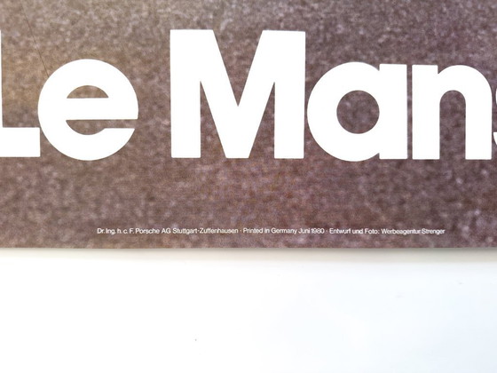 Image 1 of 🏁 Porsche 924 “Le Mans” – 1980 – Originele dealerposter | 102 × 76 cm | Duitsland