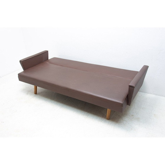 Image 1 of Vintage Eastern bloc folding sofabed, Czechoslovakia 1970s