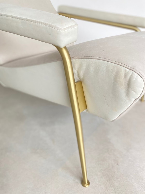 Image 1 of Molteni&C D.153.1 Leather Armchair by Gio Ponti