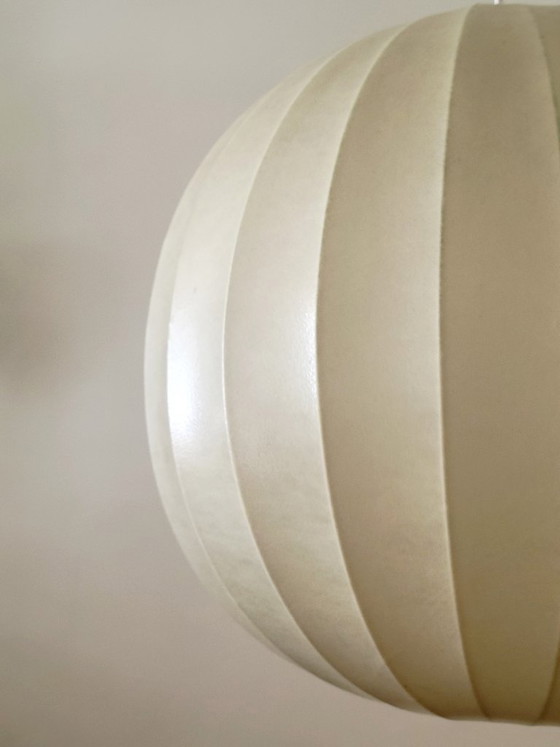 Image 1 of Large Gold Lace Cocoon pendant lamp, Germany, 1960s