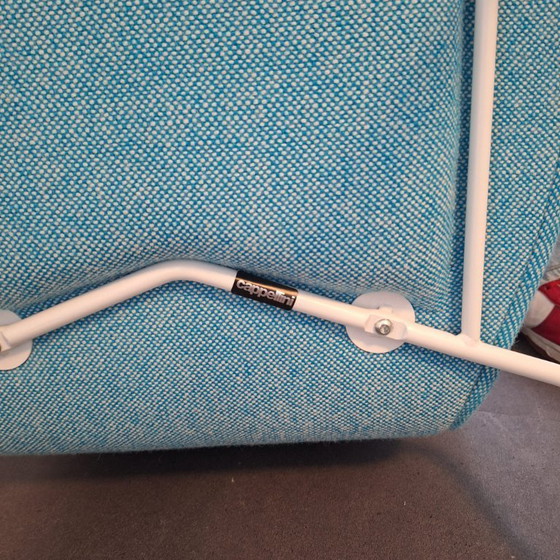 Image 1 of 8x sillas cappelinni tate tela azul/blanco mixto