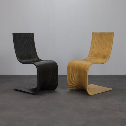 Coppia di sedie Contour di Alejandro Estrada per Piegatto, Guatemala, 2006 – eetkamerstoelen, Bamboo, Vintage