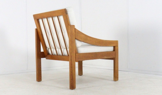 Image 1 of Pine fauteuil 'Gassel' stoel nieuw gestoffeerd vintage