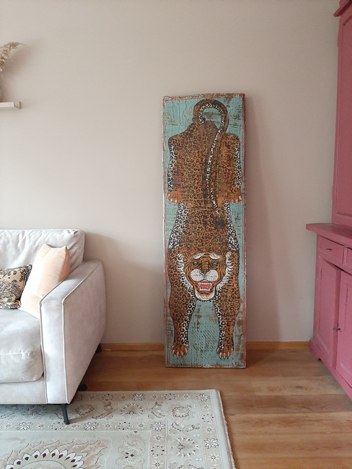 Panneau mural indien Tigre