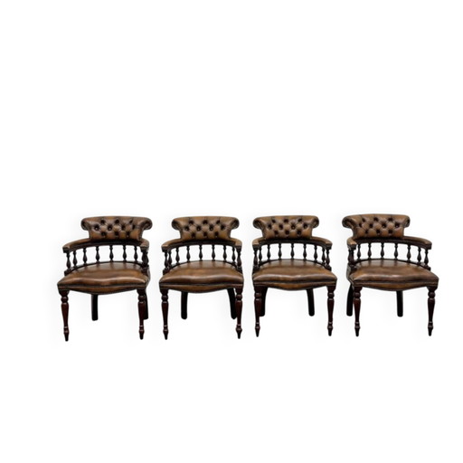 Juego de sillas Chesterfield clásicas inglesas Springvale