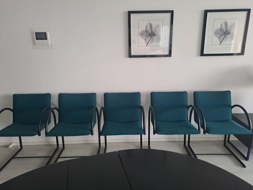 5 pcs circle dining chairs