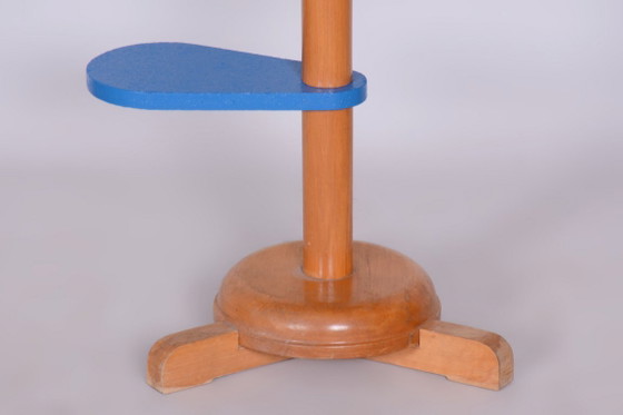 Soporte para flores original de mediados de siglo, de haya, checo, década de 1950. – Mesa para plantas, Wood (photo 3 of 8)