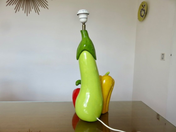 Image 1 of Very large ceramic lamp by François Chatain, France, 80s