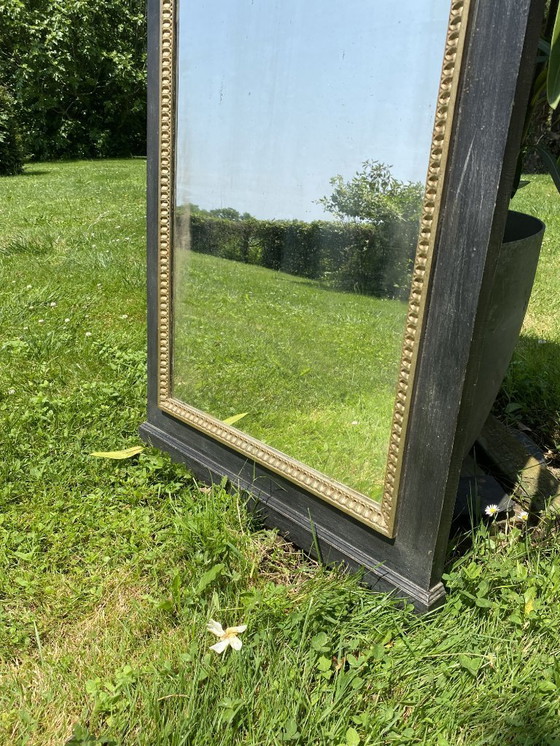 Image 1 of Houten trumeau spiegel in Lodewijk XVI stijl - 19e eeuw