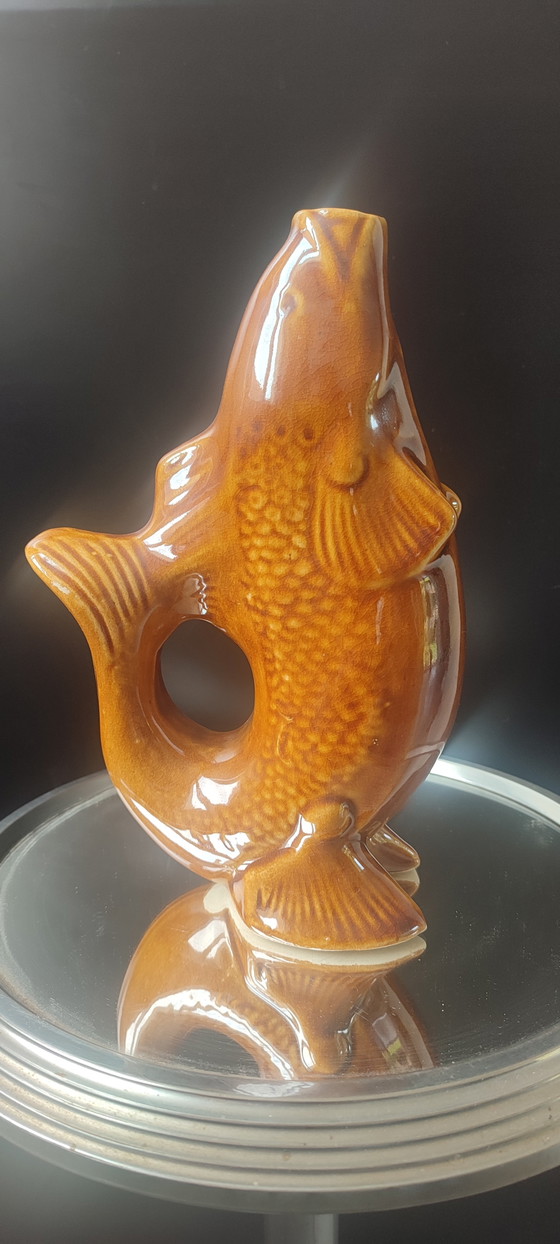 Image 1 of Service "Poisson" Céramique Ambrée Vintage époque URSS