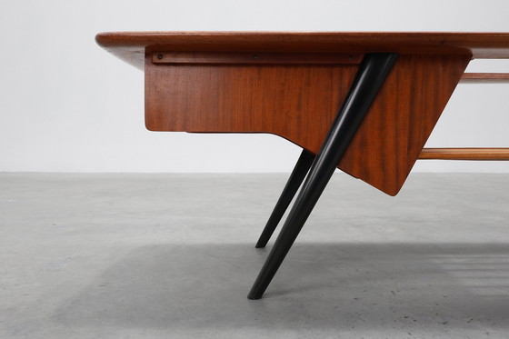 Image 1 of Coffee Table model 210, teak wood and ceramic, by Alfred Hendrickx, Belform