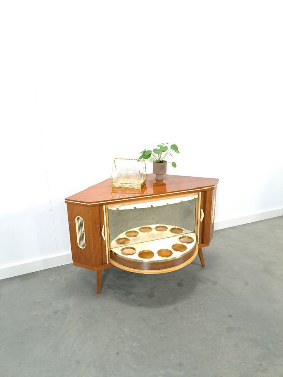 Image 1 of Mobile bar girevole di metà secolo, mobile bar