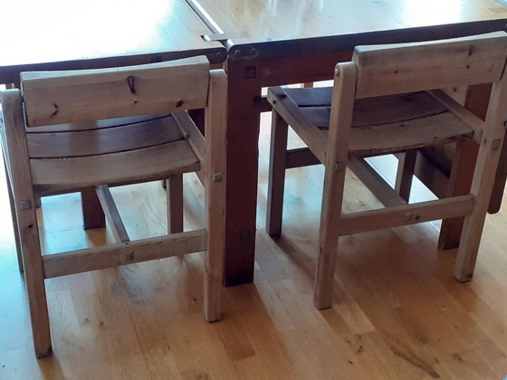 Image 1 of  4 Trybo-Stühle und 1 Fureka-Tisch Edvin Helseth