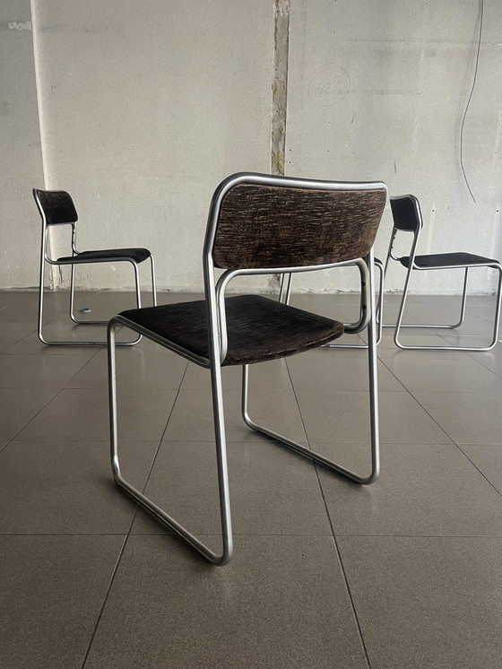 Image 1 of 4X Vintage Se09 Chairs By Walter Antonis For Spectrum, Ca70S