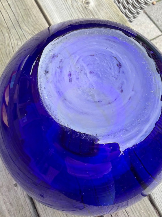 Wunderschöne Kobaltvase De Bazel Aus Leerdam 1928 – Glaskunst, Glass (photo 5 of 5)