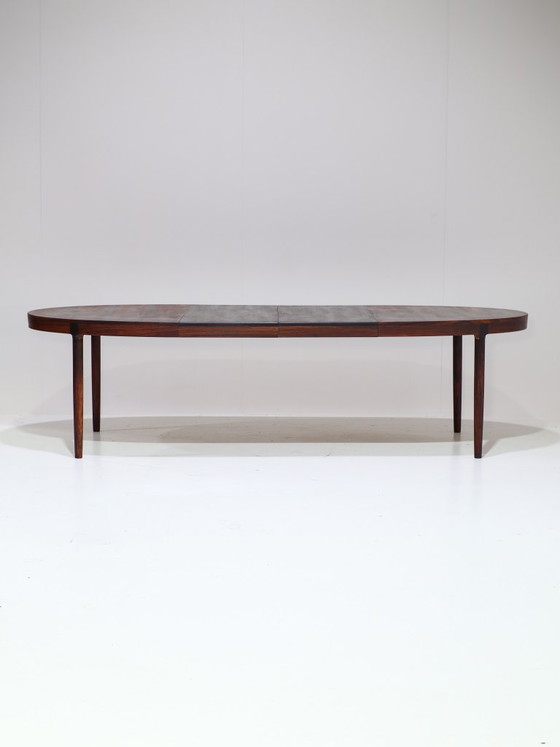 Image 1 of Table de salle à manger ovale extensible Harry Østergaard en palissandre, années 1960