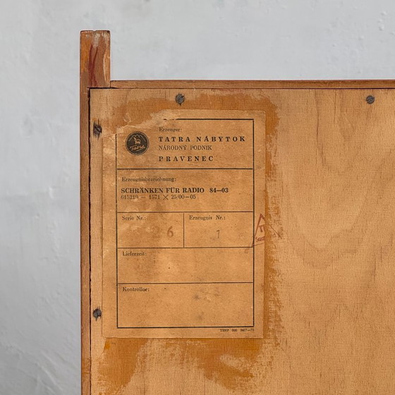 Image 1 of František Jirák Sideboard for Tatra Nábytok, 1960