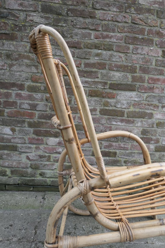 Image 1 of Vintage Rattan Armchair