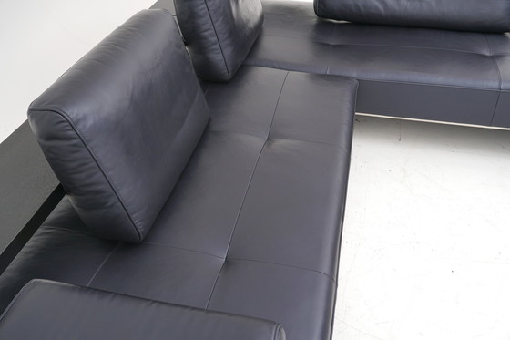 Image 1 of Divano angolare Rolf Benz Dono Couch Divano angolare Divano angolare in pelle Dono blu