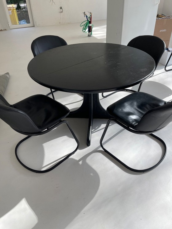 Image 1 of Vintage BB Italia Dining Table & 6 Chairs