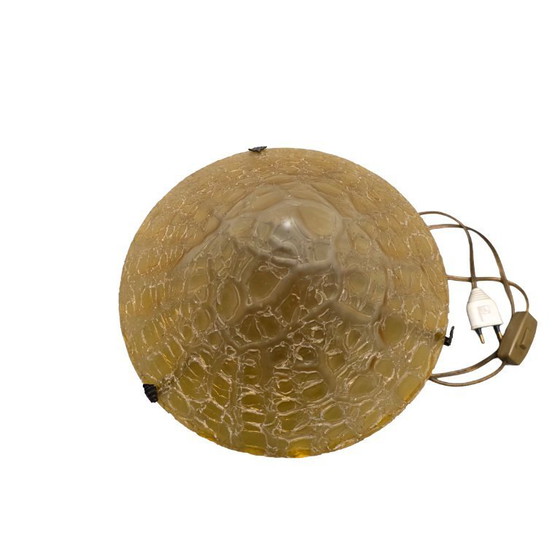 Image 1 of Frans Art Deco glazen paddestoel tafellamp, jaren 20/30