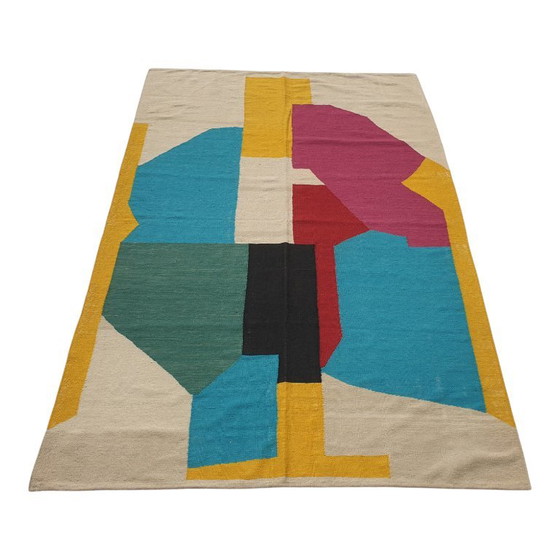Tapisserie Serge Poliakoff | Gouaches | Laine tissée main sur coton | Textile d'Art tissé plat | 174 × 259 cm (photo 5 of 11)