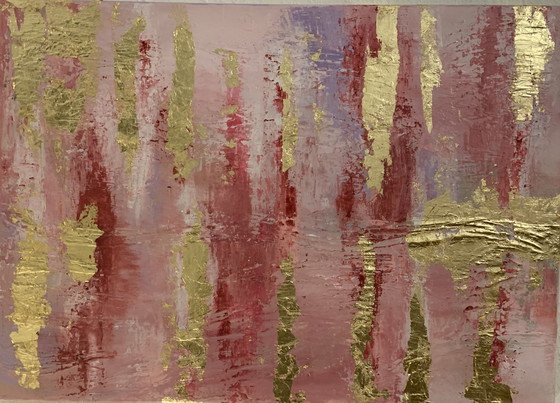 Image 1 of Acrylic painting "Golden Horizon"