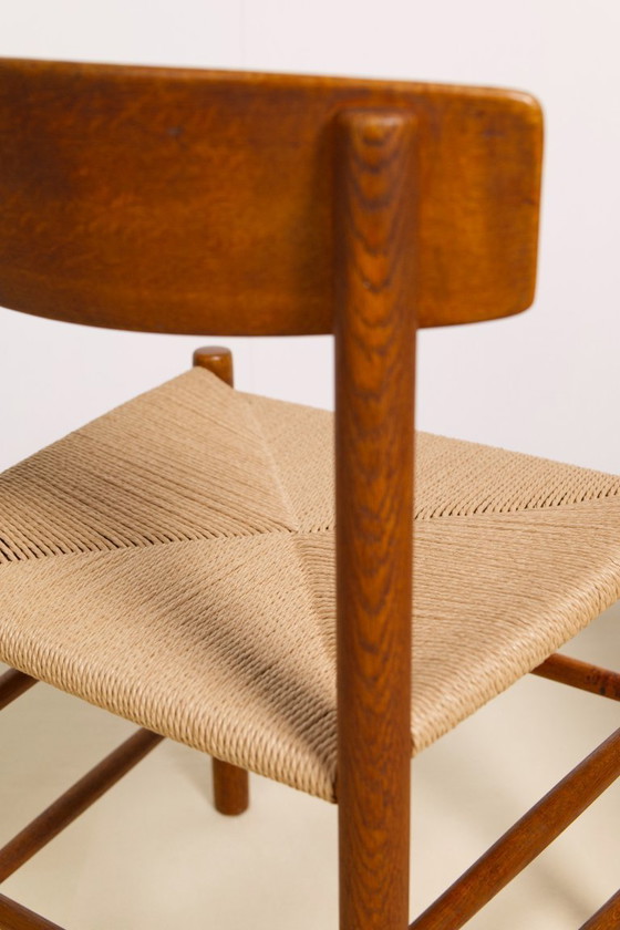 Image 1 of Set di 6 sedie da pranzo in rovere 'j39' di Borge Mogensen, anni '60