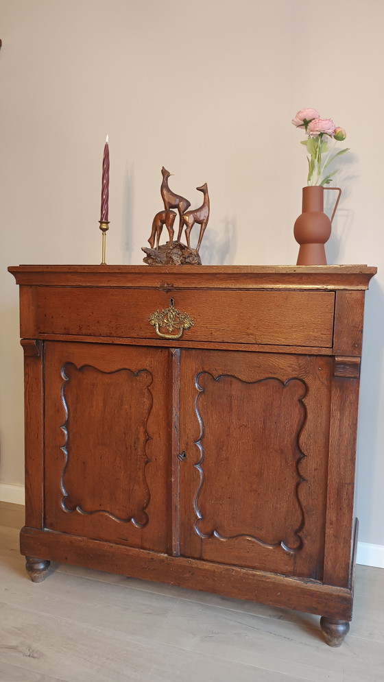 Image 1 of Antieke en authentieke Biedermeier penantkast | 1875